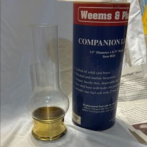 Elegant Glass Oil Lamp with Gold Base